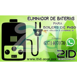 ELIMINADOR DE BATERIAS PARA BOILER DE PASO