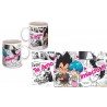 TAZA DRAGON BALL SUPER - VEGETA-BULMA TE AMO INSECTA- FONDO MANGA 11oz