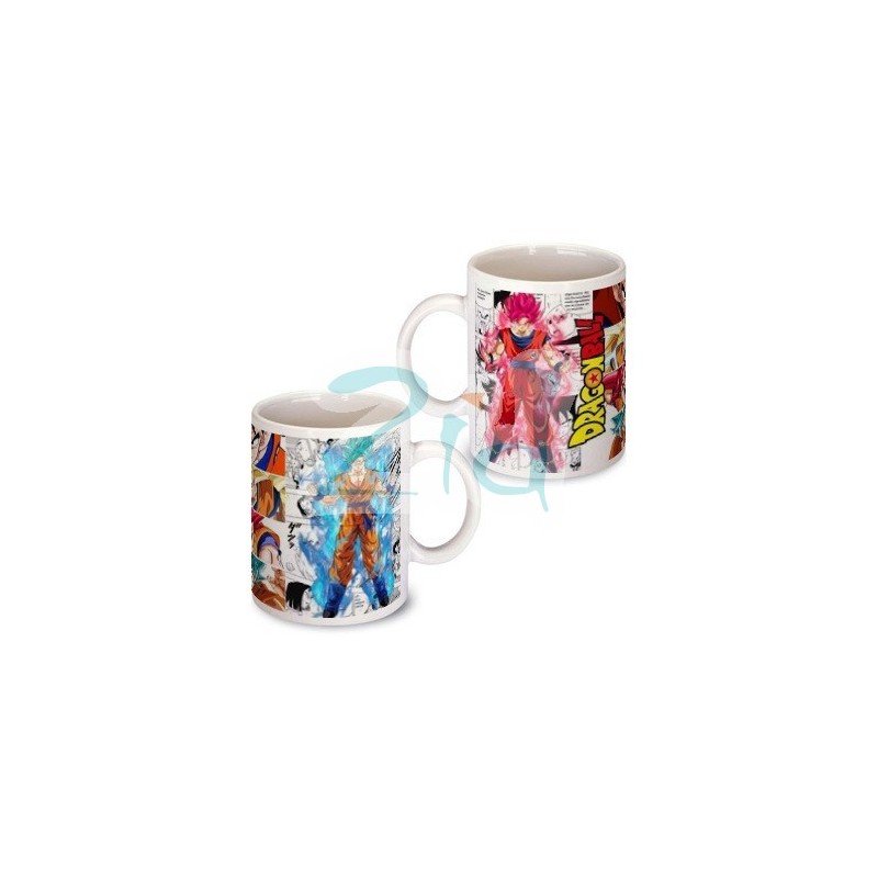 TAZA DRAGON BALL SUPER - GOKU SUPER SAYAJIN- FONDO MANGA 11oz