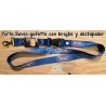 PORTA LLAVES-CREDENCIAL LANYARD BUD LIGHT CON DESTAPADOR Y BROCHE